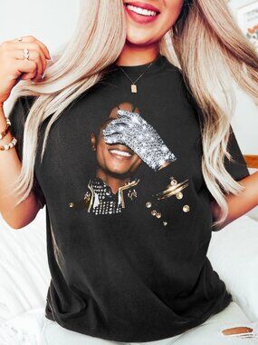 Michael Jackson King of Pop Graphic Tee, Retro Music Fan 261